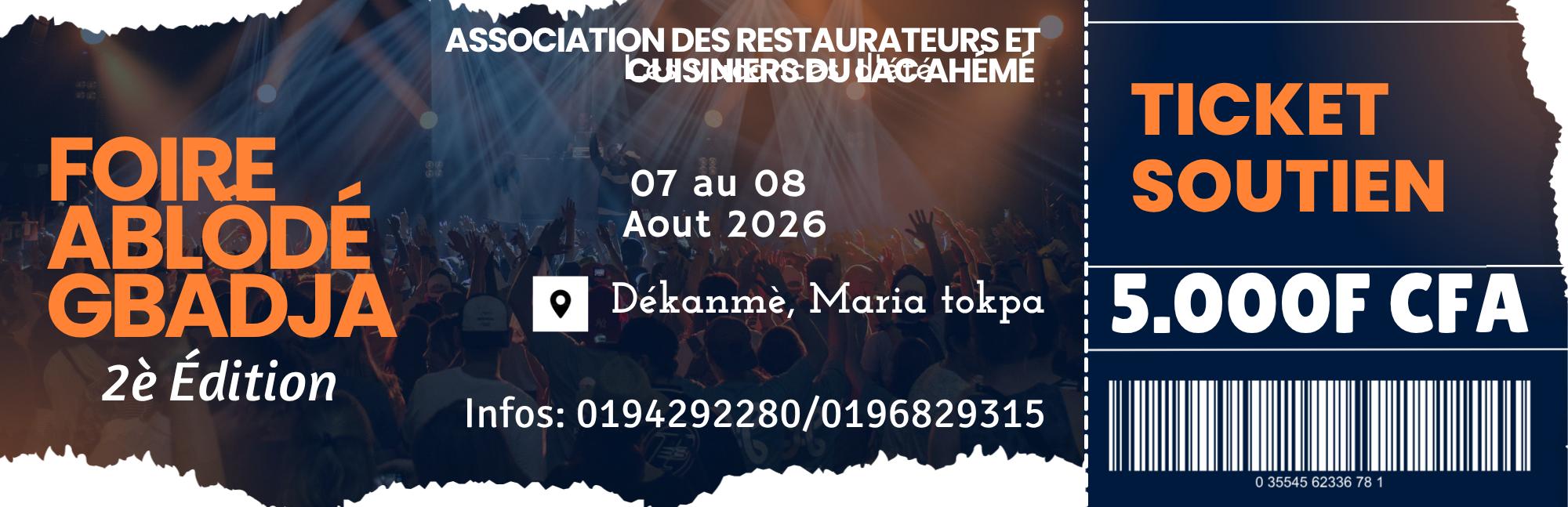 Affiche FOIRE ABLÔDÉ GBADJA